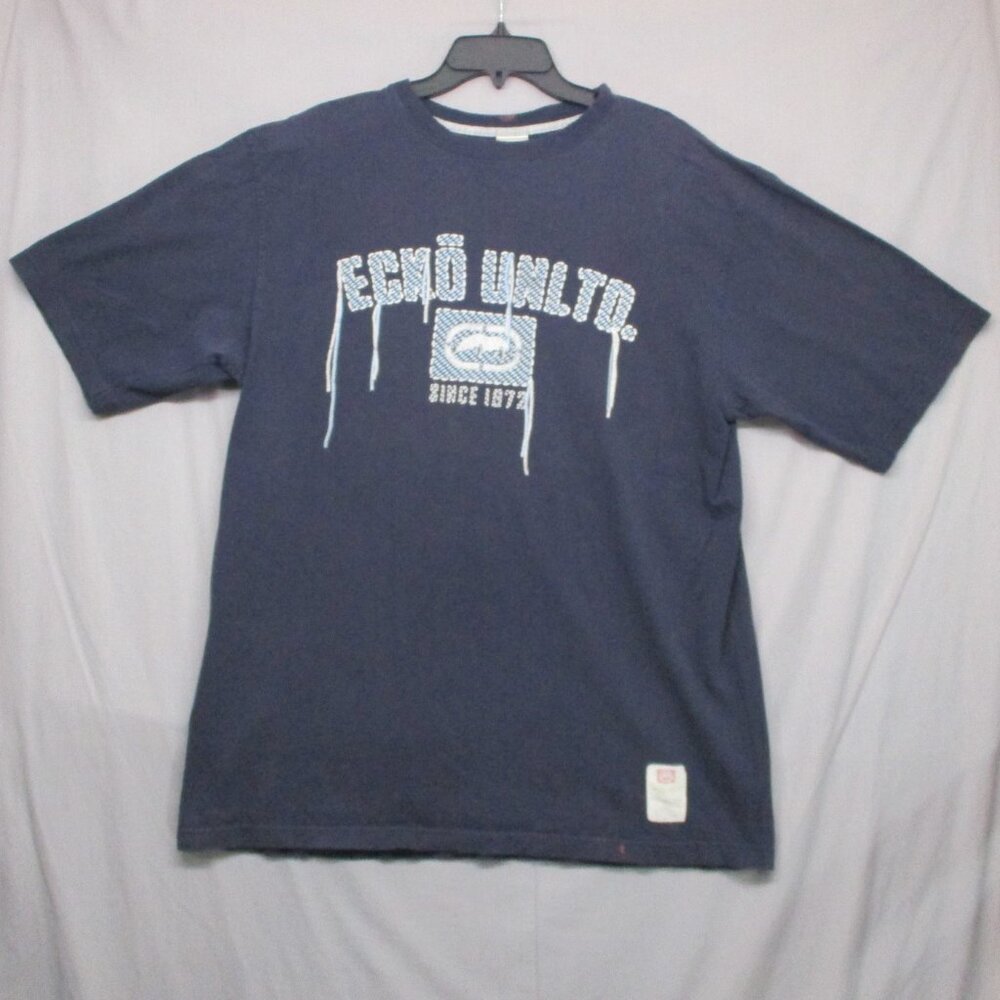 Ecko Unltd Vintage 100% Cotton Well Worn Blue Men Size | L